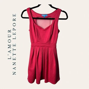 1012. L’amour NANETTE LEPORE MINI SLEEVELESS DRESS SIZE‎ XSMALL DUSTY ROSE
